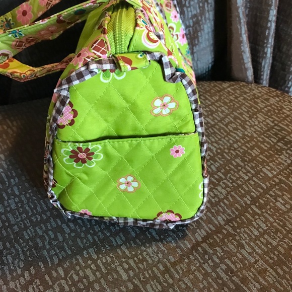 Lime Flower Print Gigi Olivia Purse - Picture 5 of 6